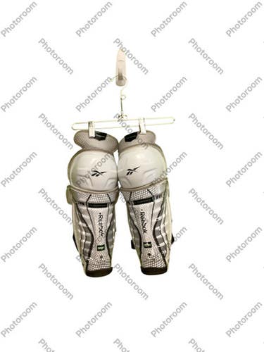 Used Reebok 20K Junior Shin Guards White 12" 11686-S000044777