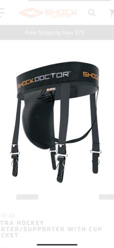 Shock Doctor 3-in-1 Support Jock w/ Cup Senior (32-34)
