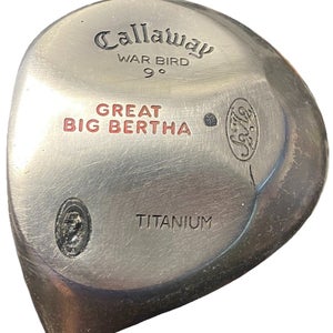 Callaway Great Big Bertha Ti War Bird Driver 9* S2H2 LH Men's Stiff Graphite 45"