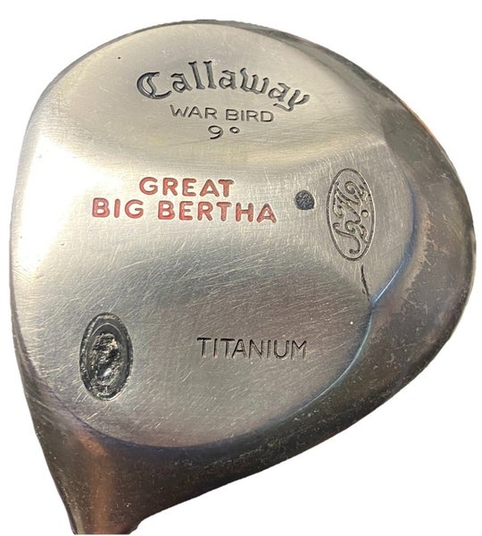 Callaway Great Big Bertha Ti War Bird Driver 9* S2H2 LH Men's Stiff Graphite 45"