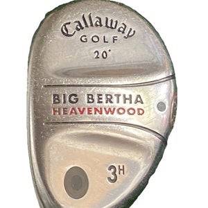 Callaway Big Bertha Heavenwood 3h 20* Hybrid LH RCH 75w Stiff Graphite New Grip