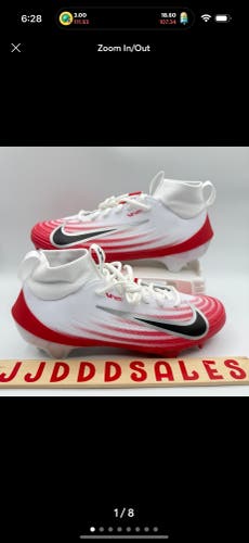 Nike Air Zoom Vapor Pro 1 Football Cleats White University Red FB3298-102 Men’s Sz 7.5
New