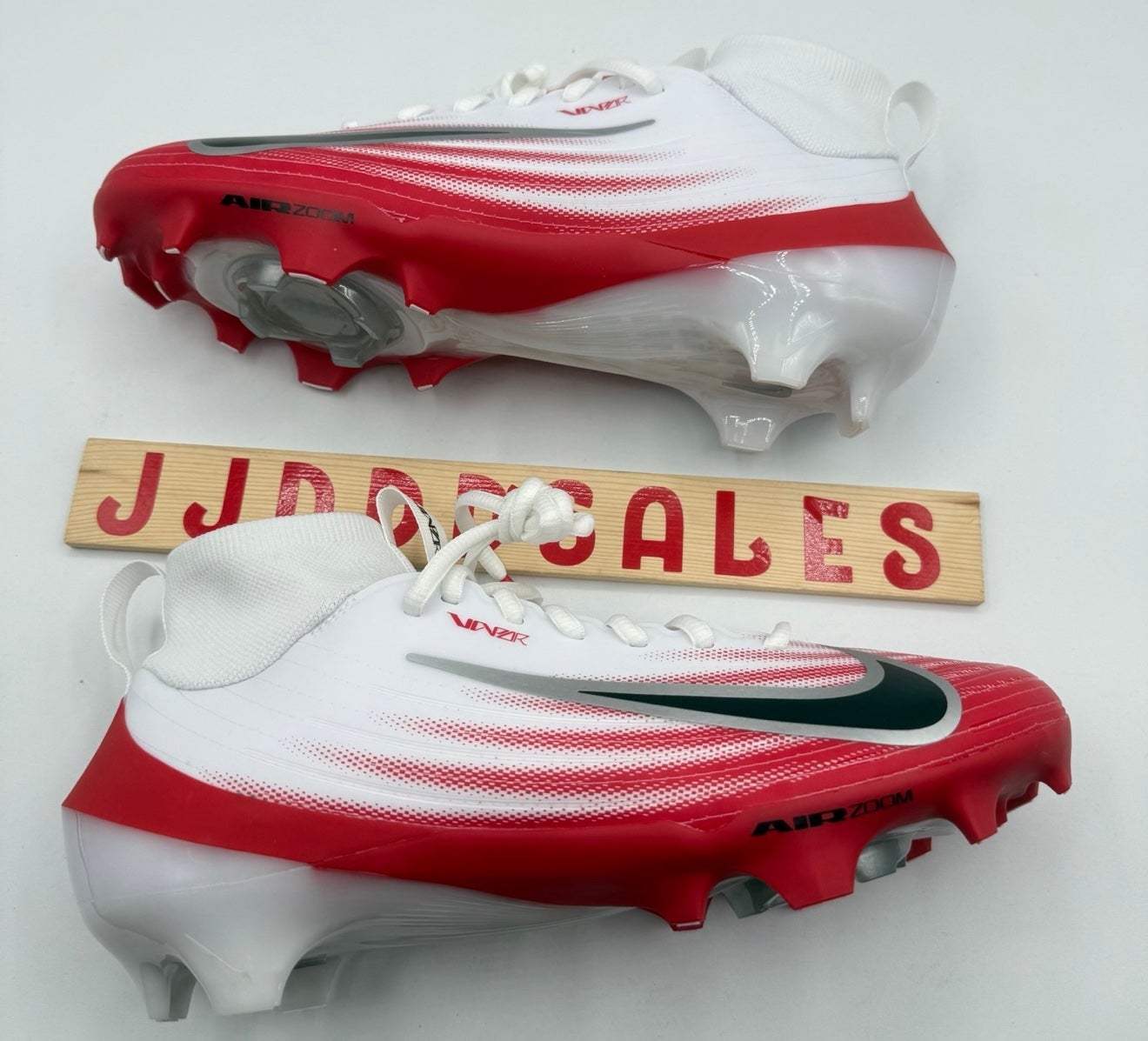 Nike Air Zoom Vapor Pro 1 Football Cleats FB3298-102 Mens Size 9 Red White New Nike Zoom Air Vapor Pro 1 Football Cleats | Mercari main image 2