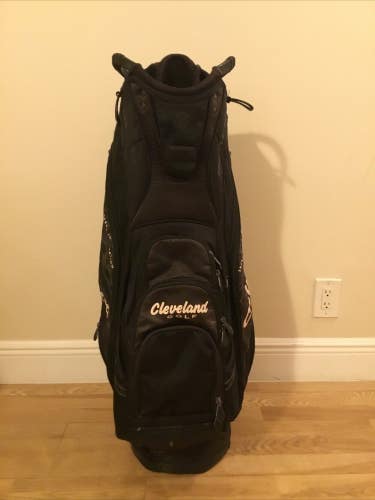 Cleveland Black Cart Golf Bag with 14-way Dividers (No Rain Cover) READ