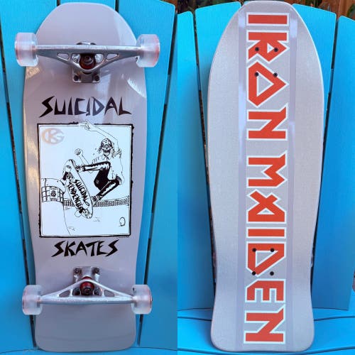 Suicidal Skates Pool Skater Reissue Complete Skateboard 10.0" Grind King Trucks
