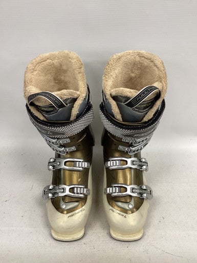 Used Fischer VISION 90 Womens DH Ski Boot Gold 235 MP - J05.5 - W06.5 11851-S000037655
