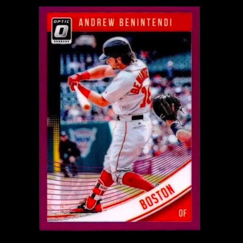 2018 Panini Donruss Optic - Andrew Benintendi #135 Pink Prizm