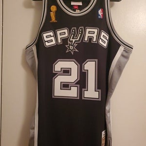 Mitchell & Ness Tim Duncan San Antonio Spurs 2002-2003 Road Authentic Jersey L 44 NWT