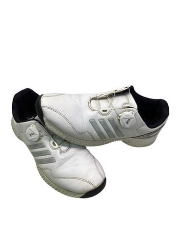 Used Adidas BOA GOLF SHOES WHITE Mens Golf Shoes White Senior 9 11347-S000255196