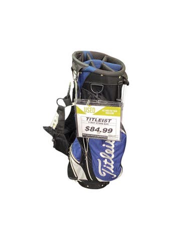 Used Titleist 6 WAY STAND BAG Mens Stand Bag Black And Navy Blue 11347-S000255173