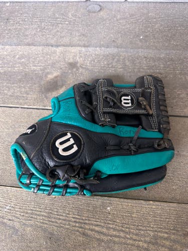 Wilson A500 Baseball Glove 11.5" Inch Mariner Green Black RHT A05RB17115 Youth