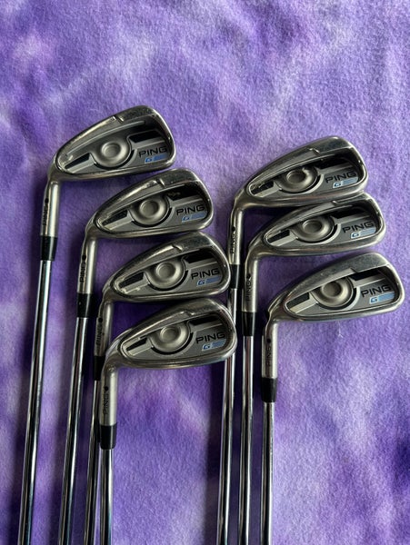 Men's Ping G Iron Set Left Hand Regular Flex Steel Shaft (Used)