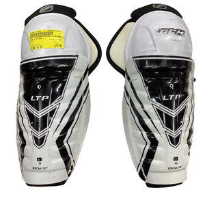 Used CCM LTP NHL Youth Shin Guards White 10" 11613-S000167604