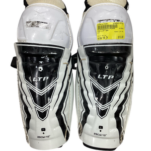 Used CCM LTP NHL Youth Shin Guards White 10" 11613-S000167605
