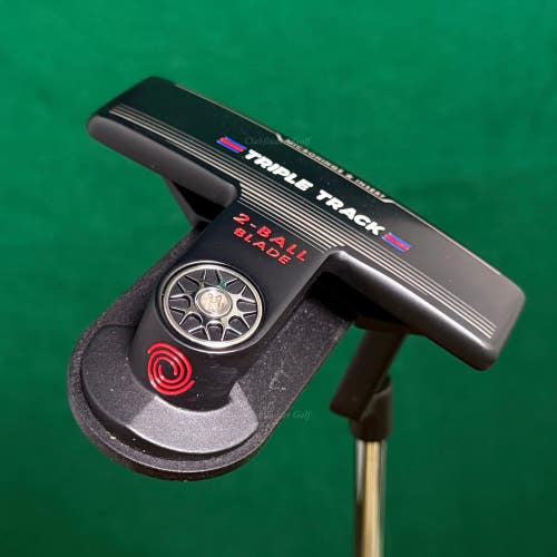 Odyssey Triple Track 2-Ball Blade 35" Putter Golf Club W/ Stroke Lab & Headcover