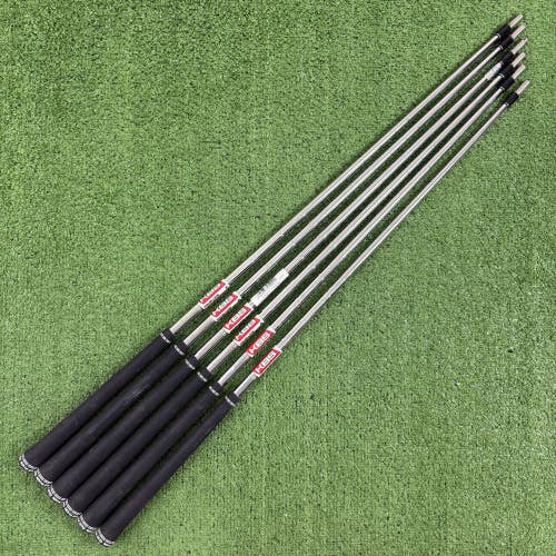 KBS Tour Lite 34.25"-37 6 Iron Shaft Set Pulls .355 Tip Golf Pride Grips