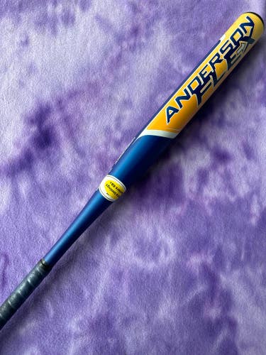 Blue Anderson Flex Alloy Bat (-6) Alloy 28 oz 34" (Used)
