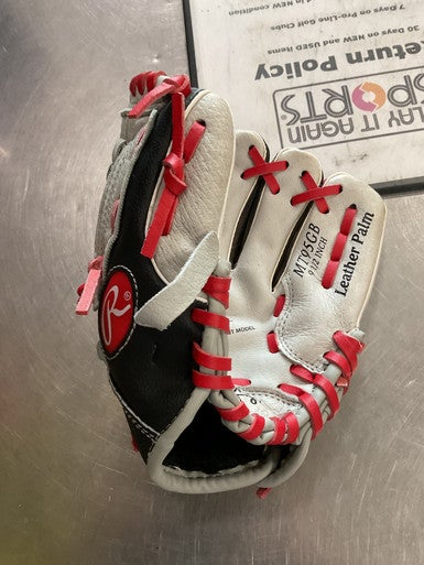 Used Rawlings MT95GB BB/SB Glove RH Throw Red 9 1/2" 11614-S000221384