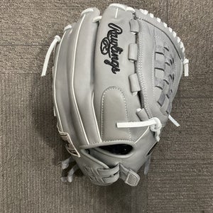Used Rawlings GG ELITE GGEFP125BG BB/SB Glove RH Throw Grey 12 1/2" 11614-S000221284
