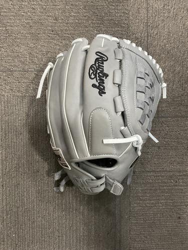 Used Rawlings GG ELITE GGEFP125BG BB/SB Glove RH Throw Grey 12 1/2" 11614-S000221284