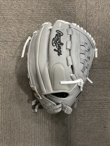Used Rawlings GG ELITE GGEFP125BG BB/SB Glove RH Throw Grey 12 1/2" 11614-S000221284