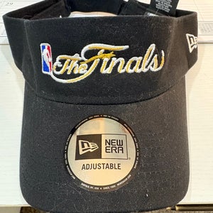 NBA FINALS Black Adult Unisex One Size Fits All New Era visor (new)