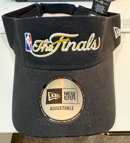 NBA FINALS Black Adult Unisex One Size Fits All New Era visor (new)