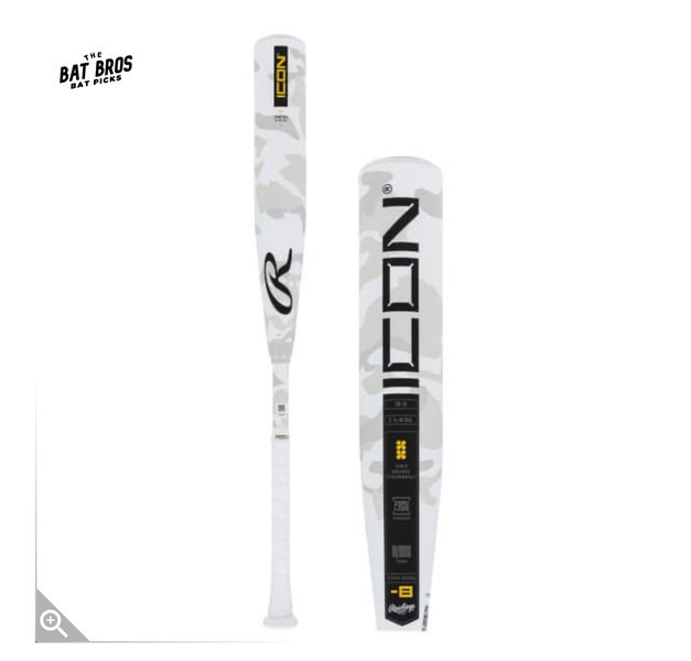 2024 Rawlings Icon Composite USSSA Certified Bat (-8) 23 oz 31" (New)