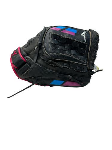 Used Mizuno FINCH RH Throw Fastpitch Gloves Black 11" 11835-S000197226