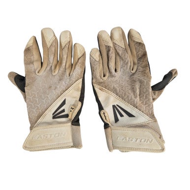 Used Easton BB/SB Batting Gloves White MD 11406-S000106814
