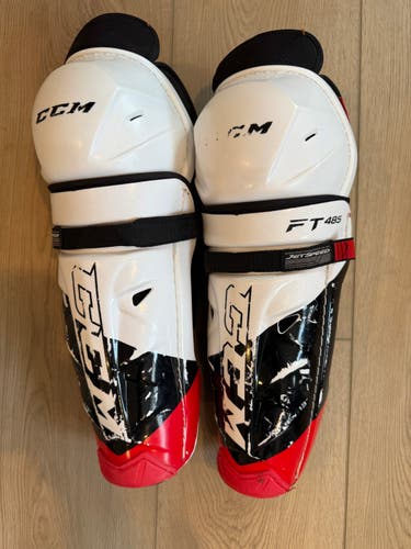 Intermediate CCM Jetspeed FT485 13" Shin Pads (Used)