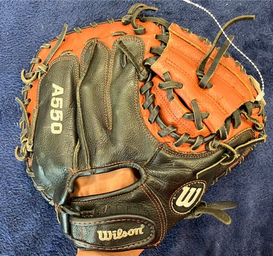 Brown Wilson A550 RH Catcher's Baseball Glove 32" (Used)