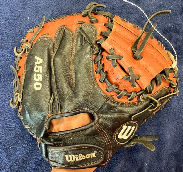 Brown Wilson A550 RH Catcher's Baseball Glove 32" (Used)