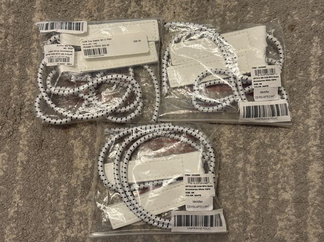 Three (3) Brand New CCM Goalie Pad Toe Elastic Kit (AP7012)