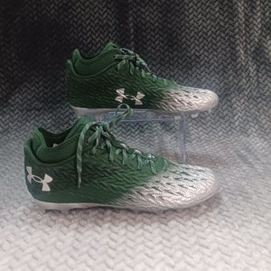 Under Armour UA Spotlight 4 MC Men Football Cleats Silver Green Size 11
