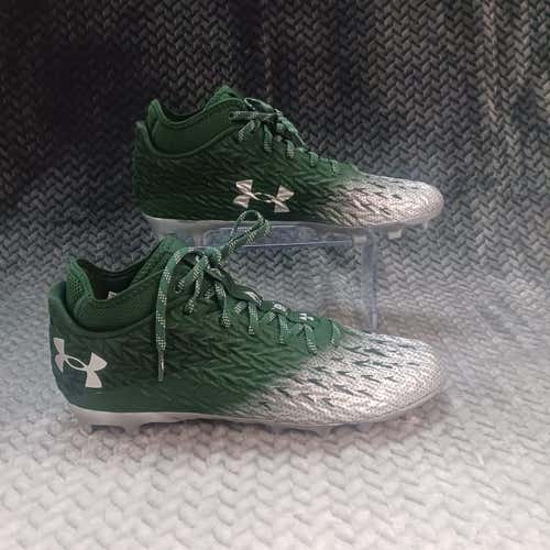 Under Armour UA Spotlight 4 MC Men Football Cleats Silver Green Size 11