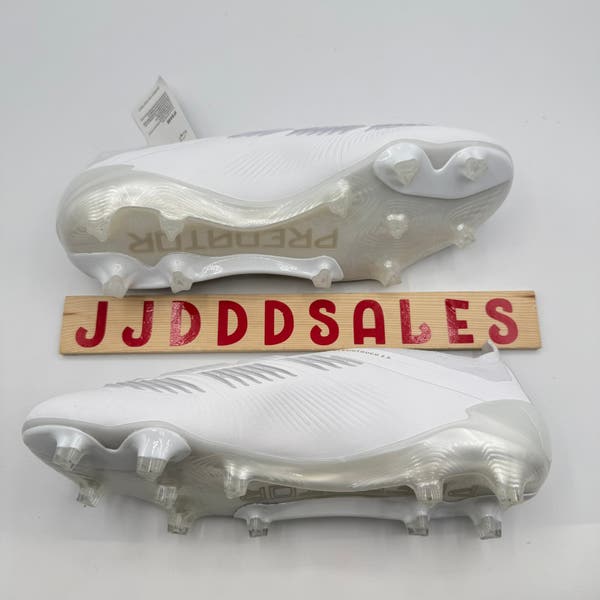 Adidas Predator Elite Laceless FG Soccer Cleats White Gold  display picture 2