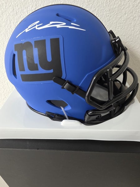 JAXSON DART New York Giants Autographed Riddell Rave Speed Mini Helmet