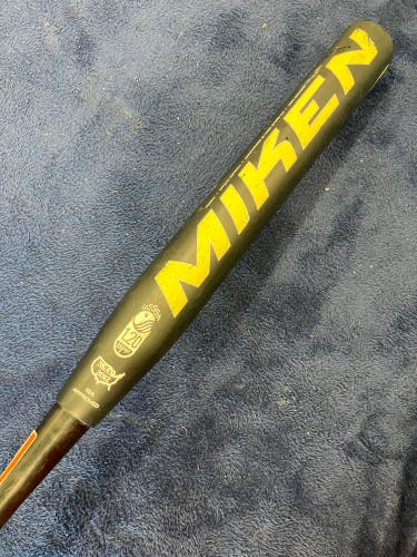 Black 2015 Miken Freak Composite Bat (-6) Composite 28 oz 34" (Used)
