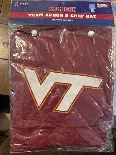 (New)Virginia Tech  Team Apron & Chef Hat