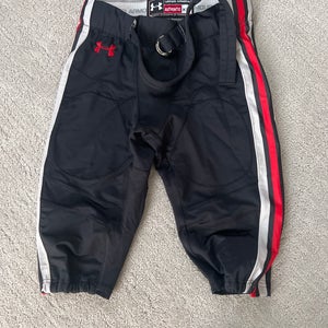 UA Football Pants: Black Men's XXL Adult Under Armour Game Pants (Used)