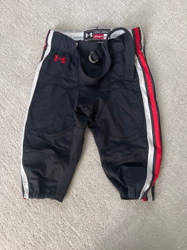 UA Football Pants: Black Men's XXL Adult Under Armour Game Pants (Used)