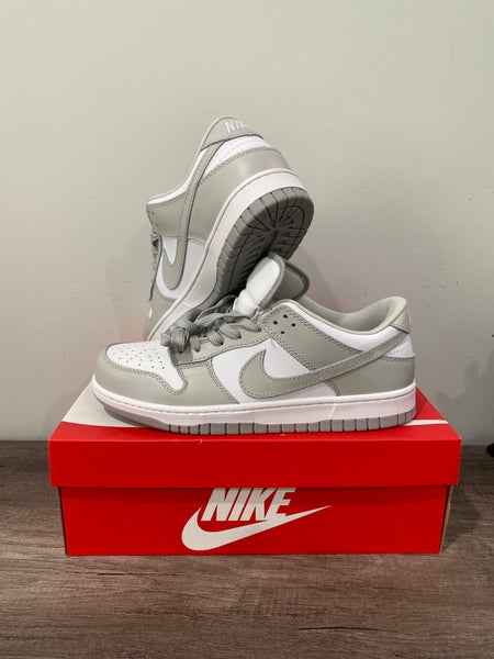 White Men's Size M 10.5 (W 11.5) Adult Nike Dunk Low Shoes (New)