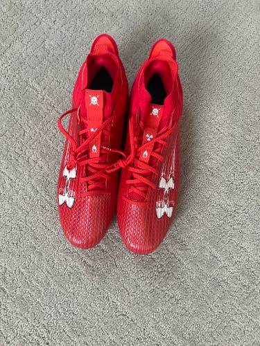 Men's Size M 14.0 (W 15.0) Under Armour Blur Low Top Molded Cleats (New)