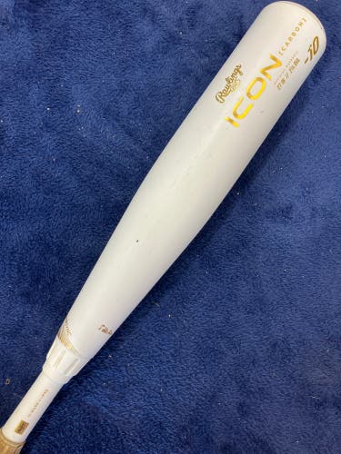 2024 Rawlings Icon Composite Bat USSSA Certified (-10) Composite 17 oz 27" (Used)