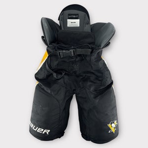 Pro Stock Game Used Bauer Large +1” Pittsburgh Penguins Hockey Pants Malkin