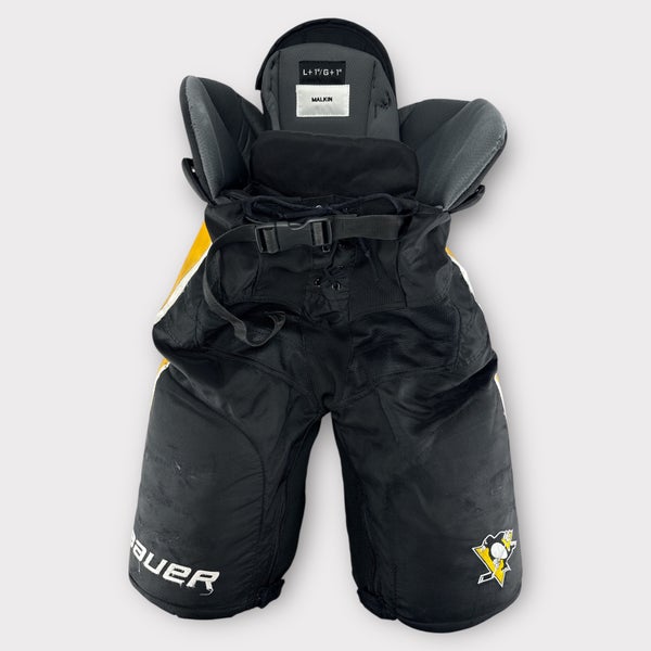 Pro Stock Game Used Bauer Large +1” Pittsburgh Penguins Hockey Pants Malkin