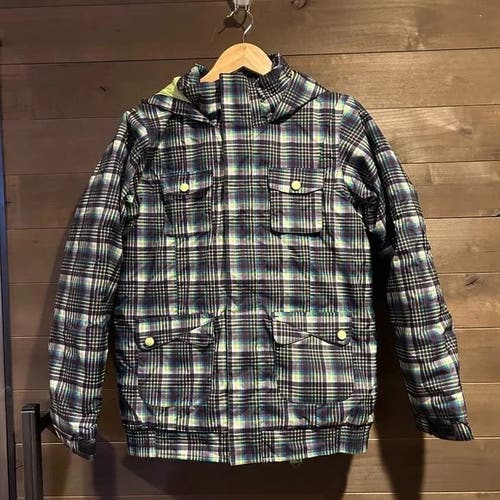 BURTON Twist Bomber Fun Plaid Ski Snowboard Jacket Coat ~ NEW