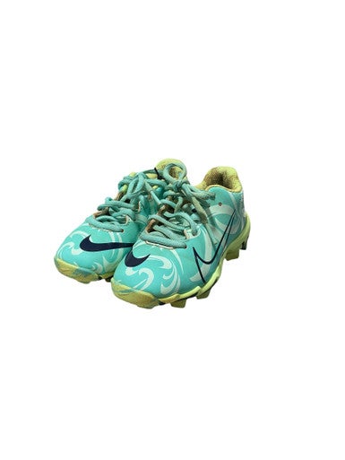 Used Nike DIAMOND BB/SB Cleats Black And Pink Youth 11.0 11834-S000040206