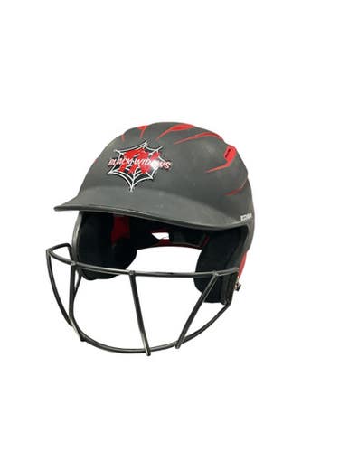 Used BoomBah BLK HELMET Batting Helmet w/Mask Black One Size 11834-S000040238